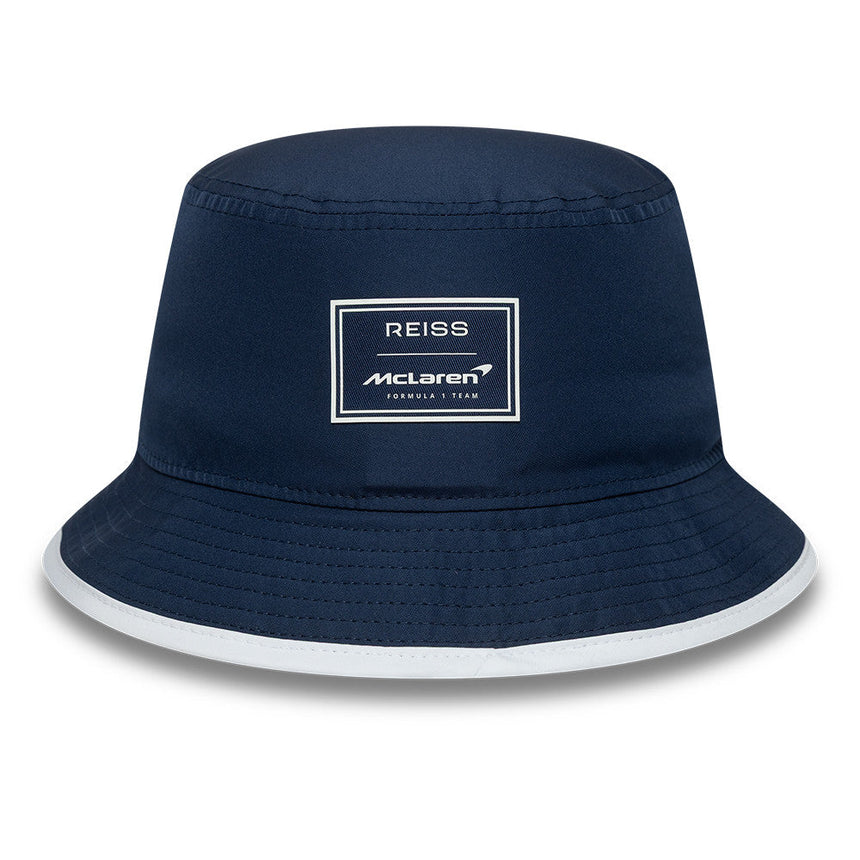 McLaren x Reiss kapelusz typu bucket, sezonowy, zwężany, New Era, 9FORTY, niebieski