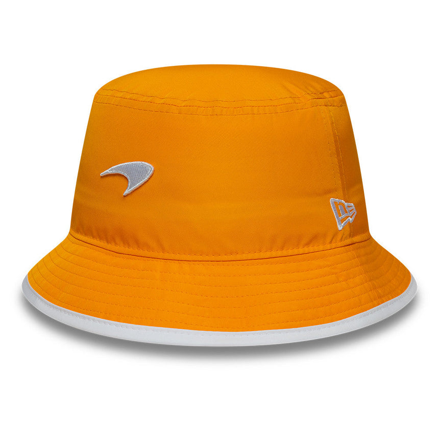 McLaren x Reiss czapka bucket, sezonowa, zwężana, New Era, 9FORTY, pomarańczowy