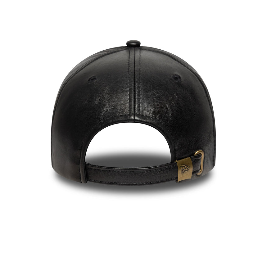 Czapka New York Yankees, skórzana, New Era, 9FORTY, czarna