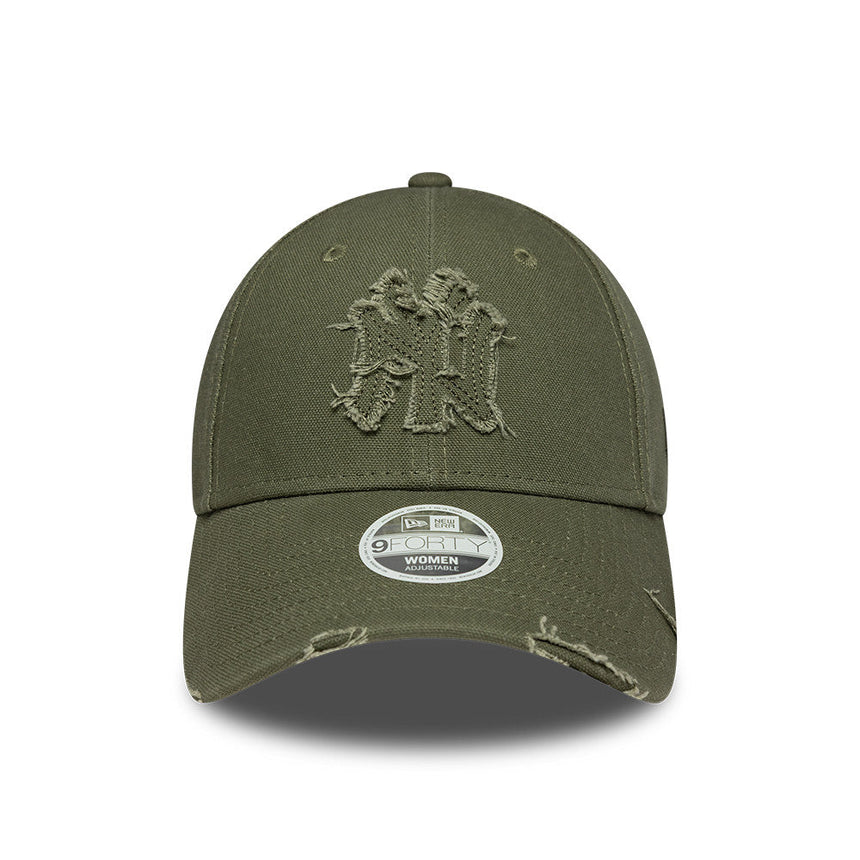 Czapka z daszkiem New York Yankees, postarzana przypinka, New Era, 9FORTY, brązowa