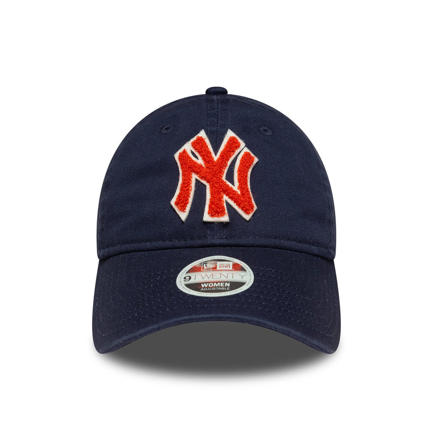 Czapka New York Yankees, boucle dla kobiet, New Era, 9TWENTY, boucle, niebieska