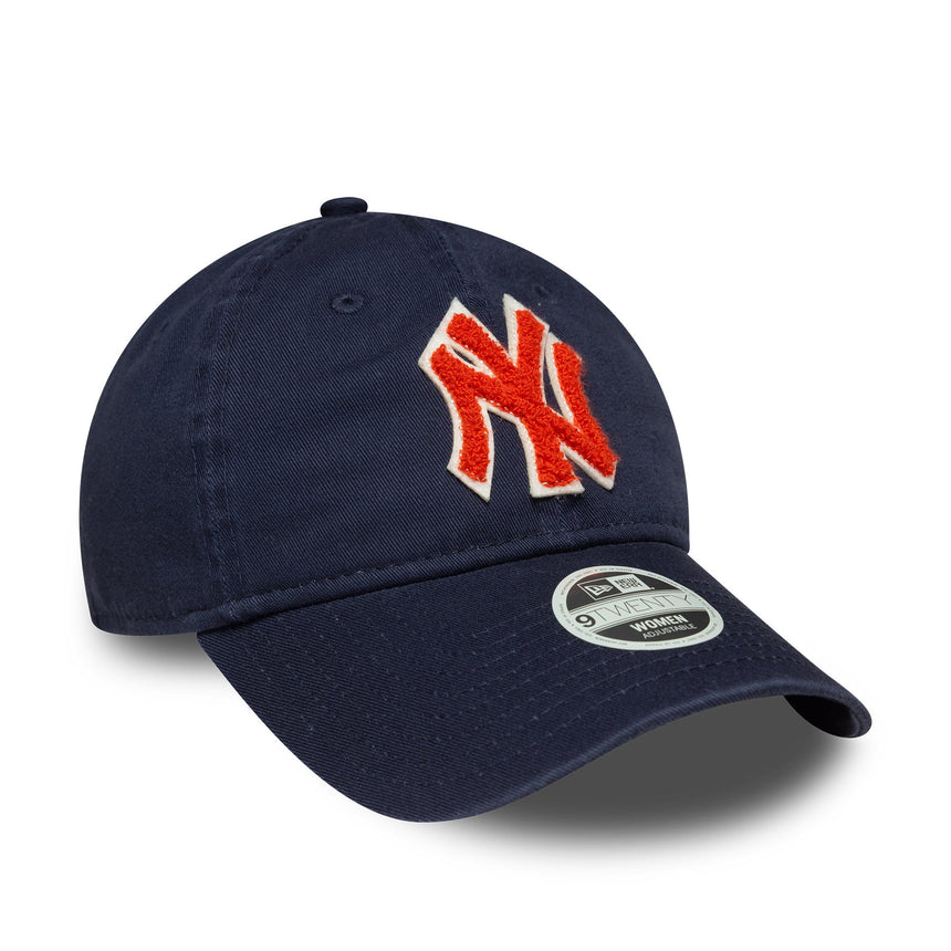 Czapka New York Yankees, boucle dla kobiet, New Era, 9TWENTY, boucle, niebieska