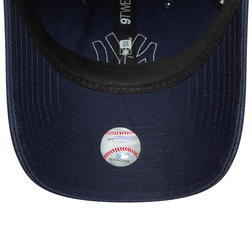 Czapka New York Yankees, boucle dla kobiet, New Era, 9TWENTY, boucle, niebieska