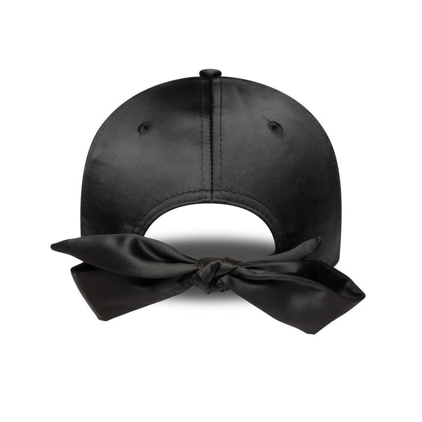 Czapka New York Yankees, tył z satynową kokardą, New Era, 9FORTY, damska, czarna