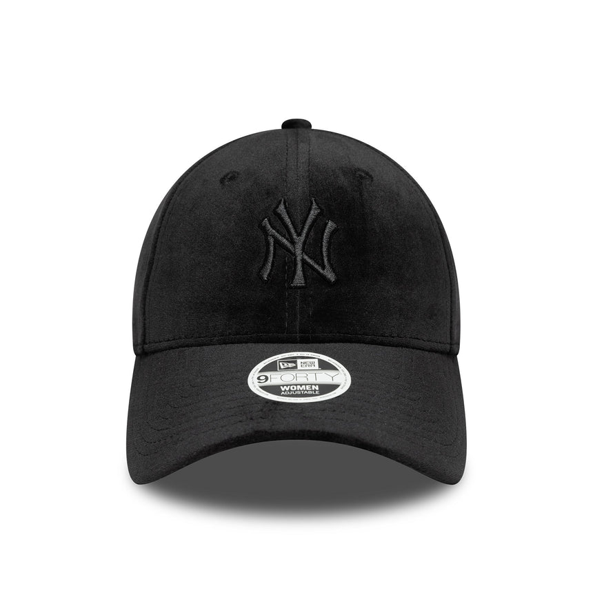 Czapka New York Yankees, welur, New Era, 9FORTY, czarna