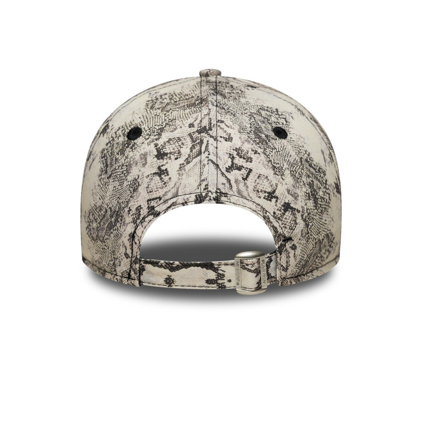 czapka New York Yankees, wzór wężowy, 9FORTY, New Era, szara