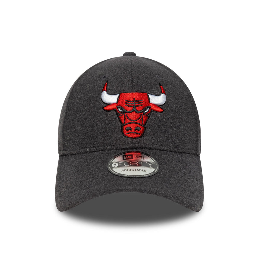Czapka z daszkiem Chicago Bulls, wełna meltonowa, 9FORTY, szara