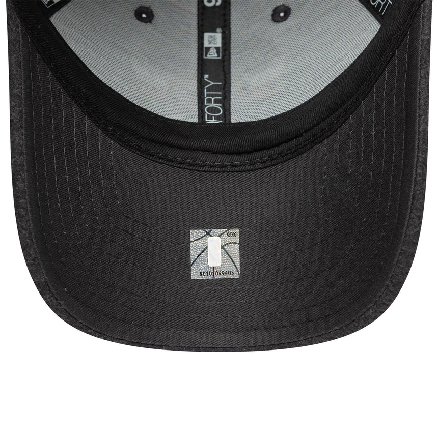 Czapka z daszkiem Chicago Bulls, wełna meltonowa, 9FORTY, szara