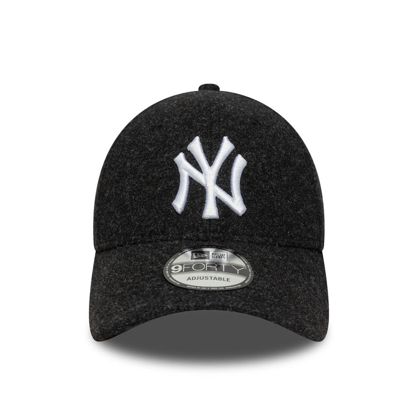 Czapka New York Yankees, melton, New Era, 9FORTY, czarna