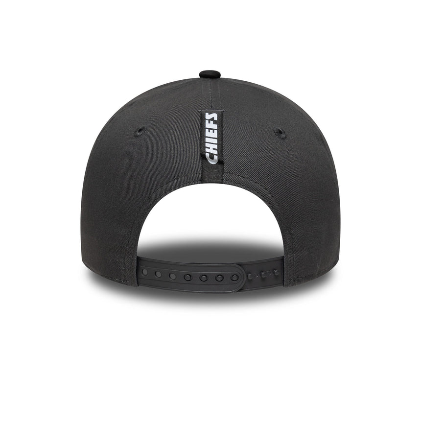 Czapka Kansas City Chiefs, bez skazy, pin, New Era, 9FORTY, szary