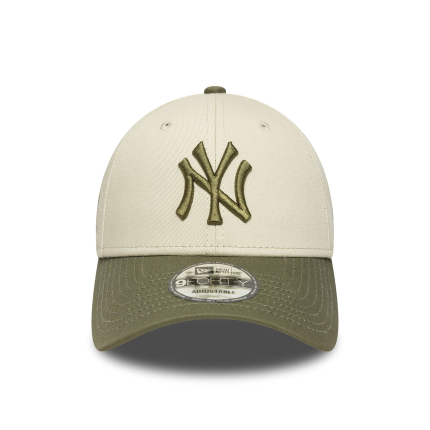 czapka New York Yankees, naszywka boczna, New Era, 9FORTY, kamuflaż, szary