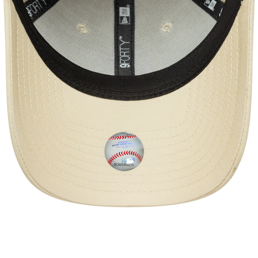 Czapka New York Yankees, dla kobiet, New Era, 9FORTY, biała