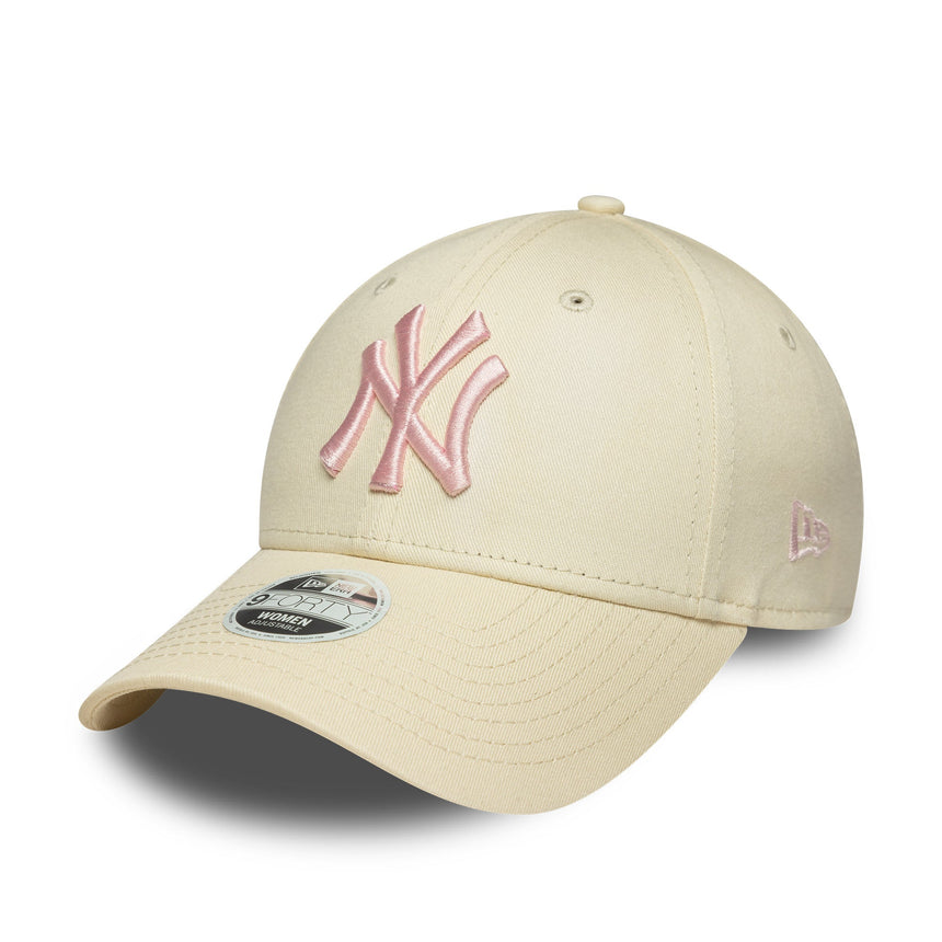 Czapka New York Yankees, dla kobiet, New Era, 9FORTY, biała