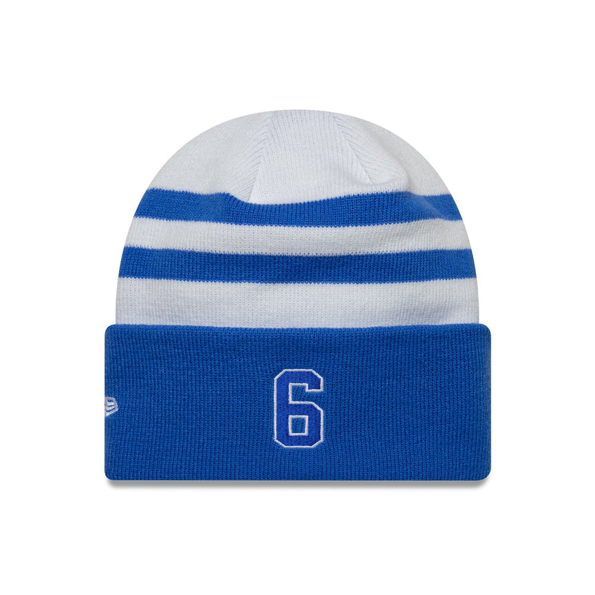 Czapka beanie Visa RB, drużynowa, Isack Hadjar, z ściąganym mankietem, New Era, wielobarwna