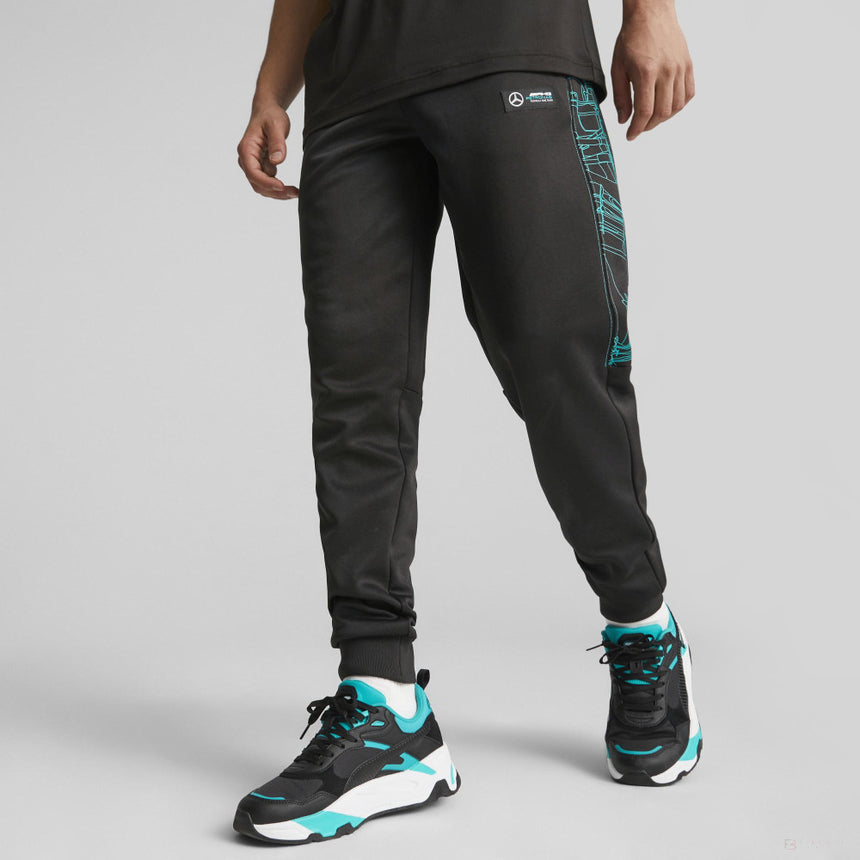 Mercedes pants, Puma, MT7, black - FansBRANDS®