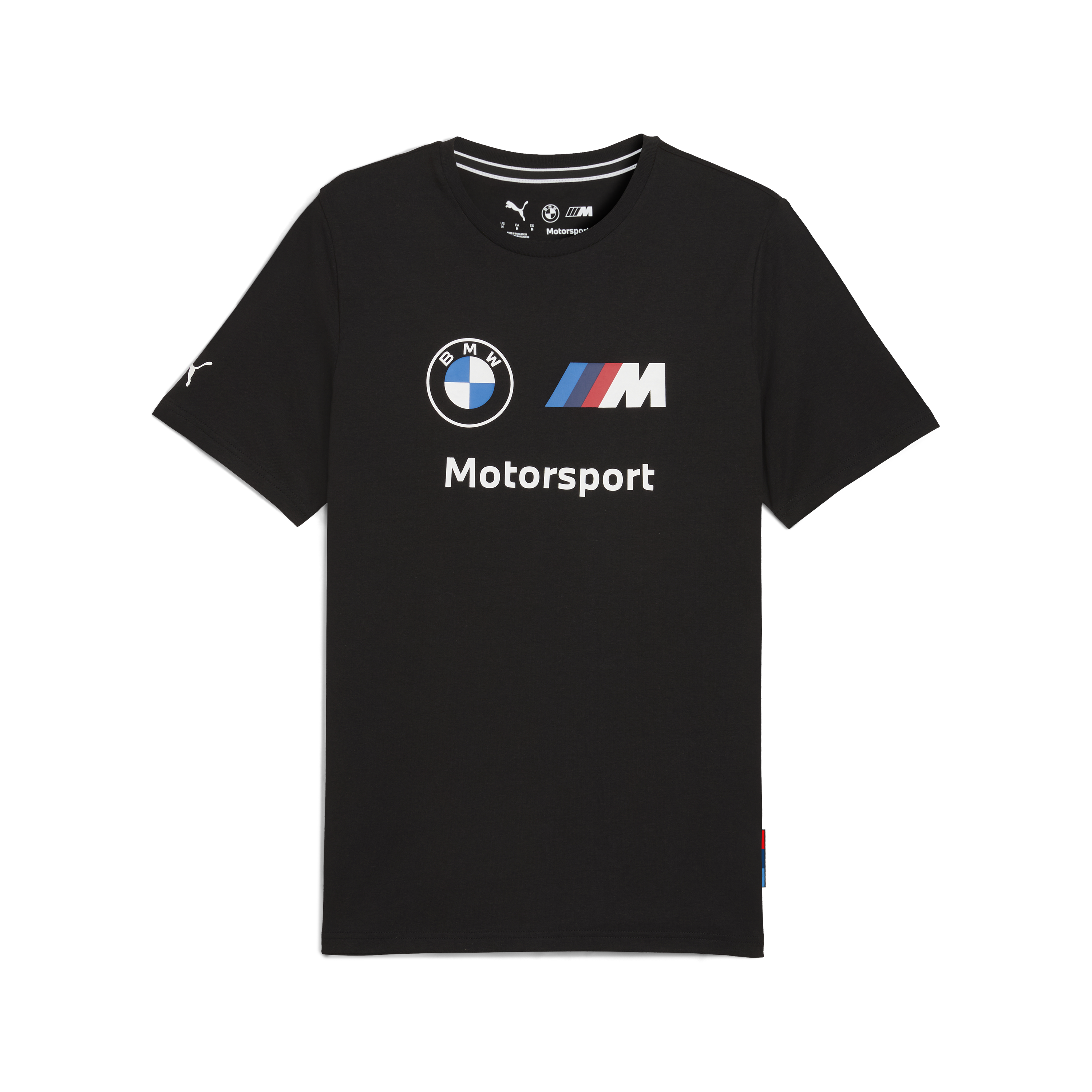 Koszulka z logo BMW, Puma, Essential, MMS, czarna 🔥