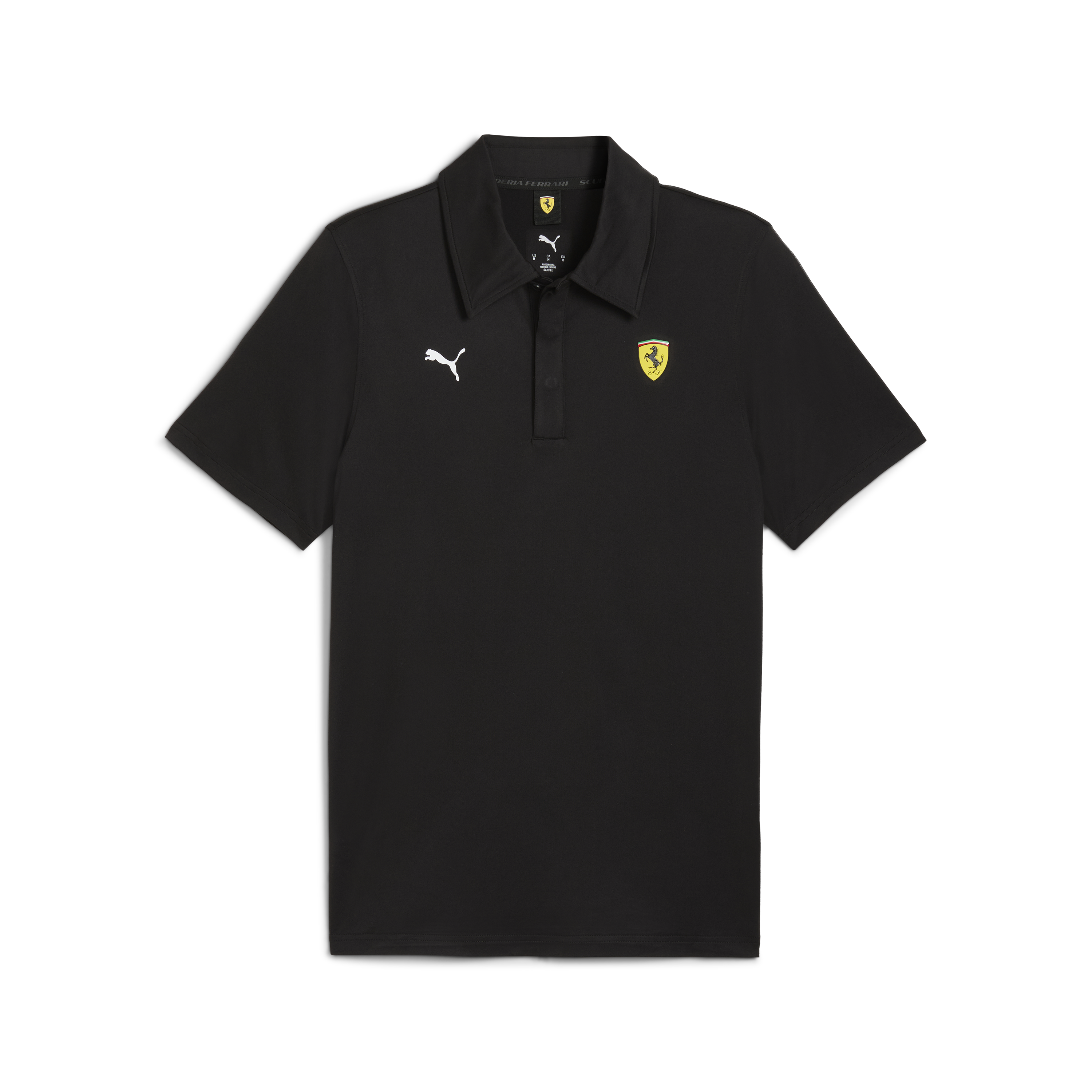 Polo Ferrari, Puma, odzież sportowa cloudspun, czarne 🔥