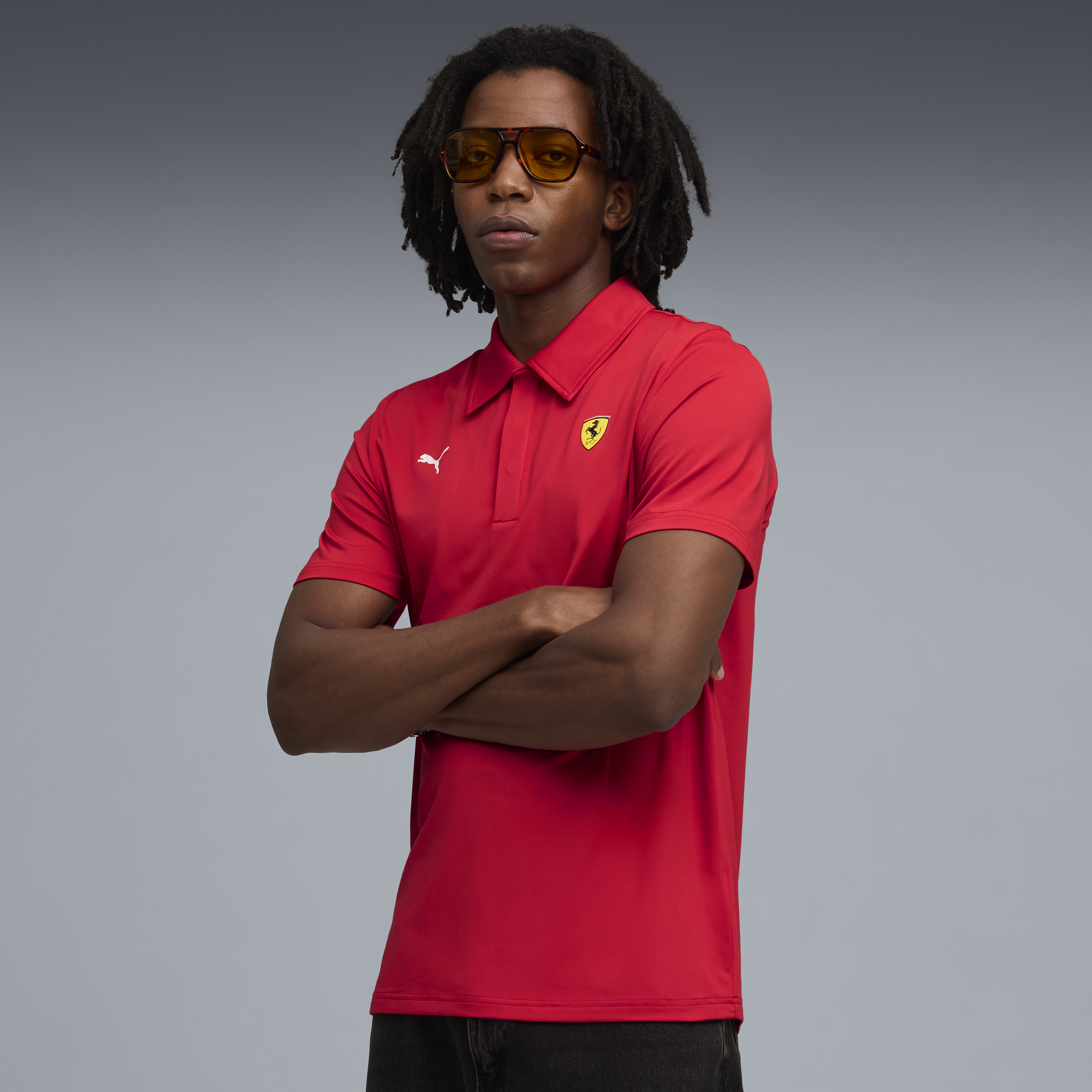 Polo Ferrari, Puma, odzież sportowa cloudspun, czerwony 🔥