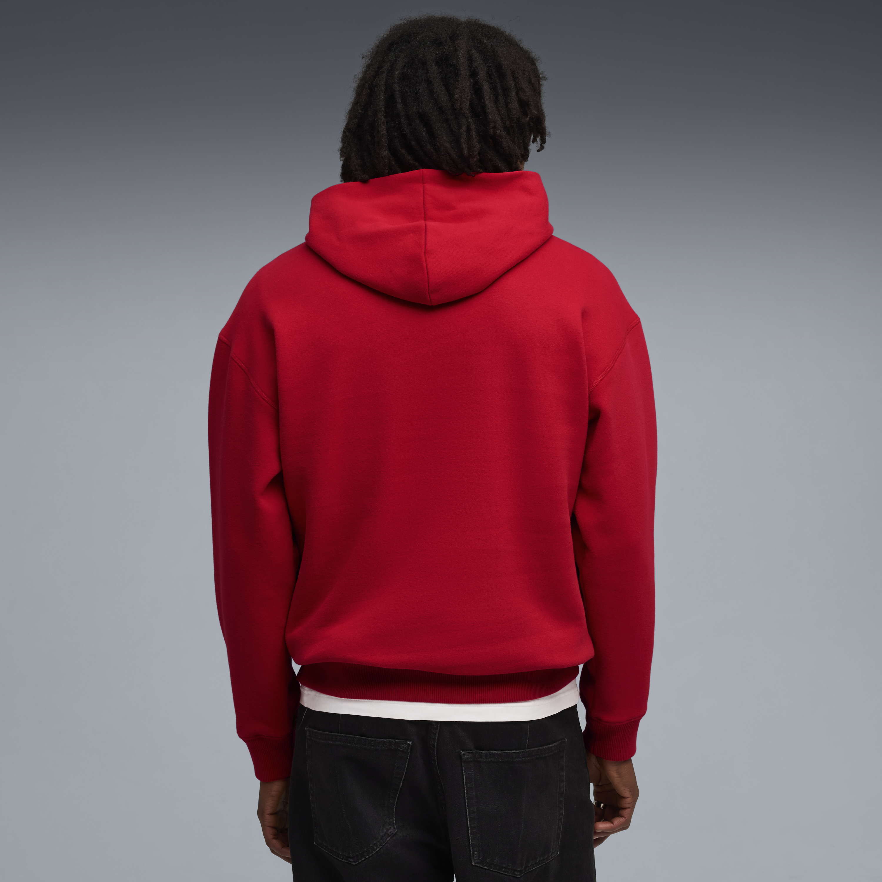 Bluza z kapturem Ferrari, Puma, odzież sportowa, logo tarczy, czerwona 🔥