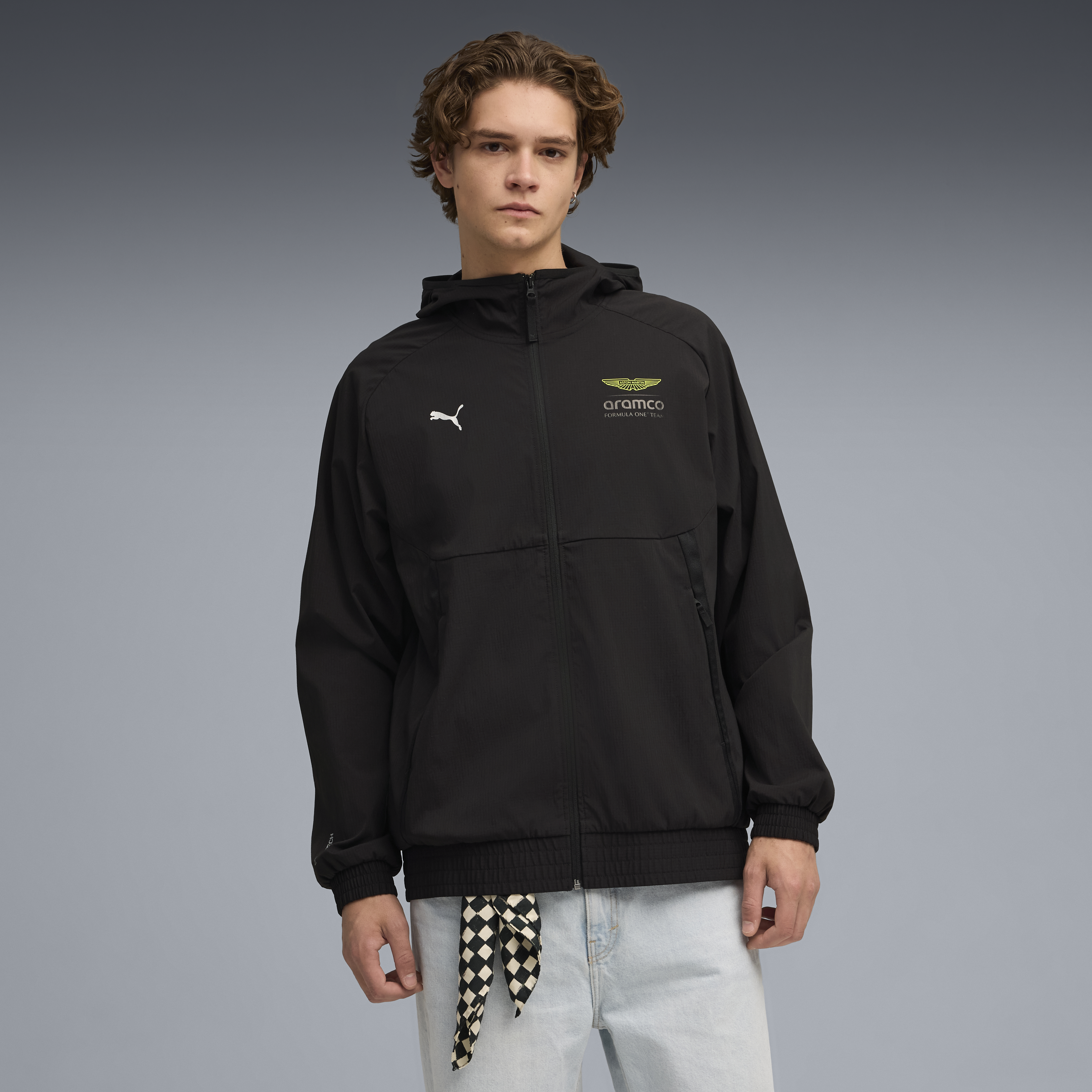 Kurtka Aston Martin, Puma, Lifestyle, PUMATECH, czarna 🔥