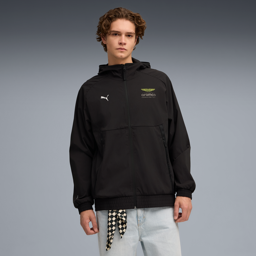Kurtka Aston Martin, Puma, Lifestyle, PUMATECH, czarna 🔥