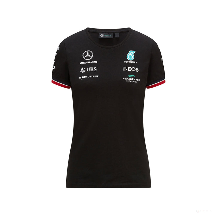 Dámské tričko Mercedes, Team, Black, 2021 - FansBRANDS®