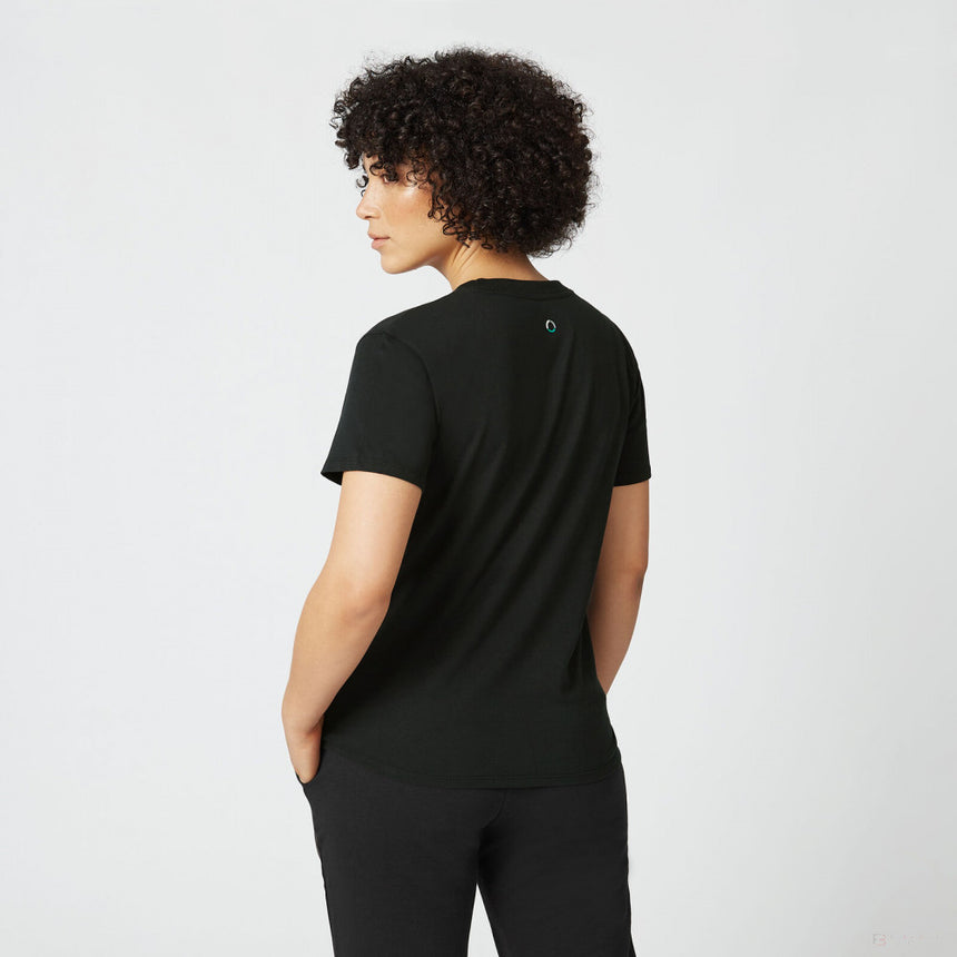 Dámské tričko Mercedes, velké logo, černé, 2022 - FansBRANDS®