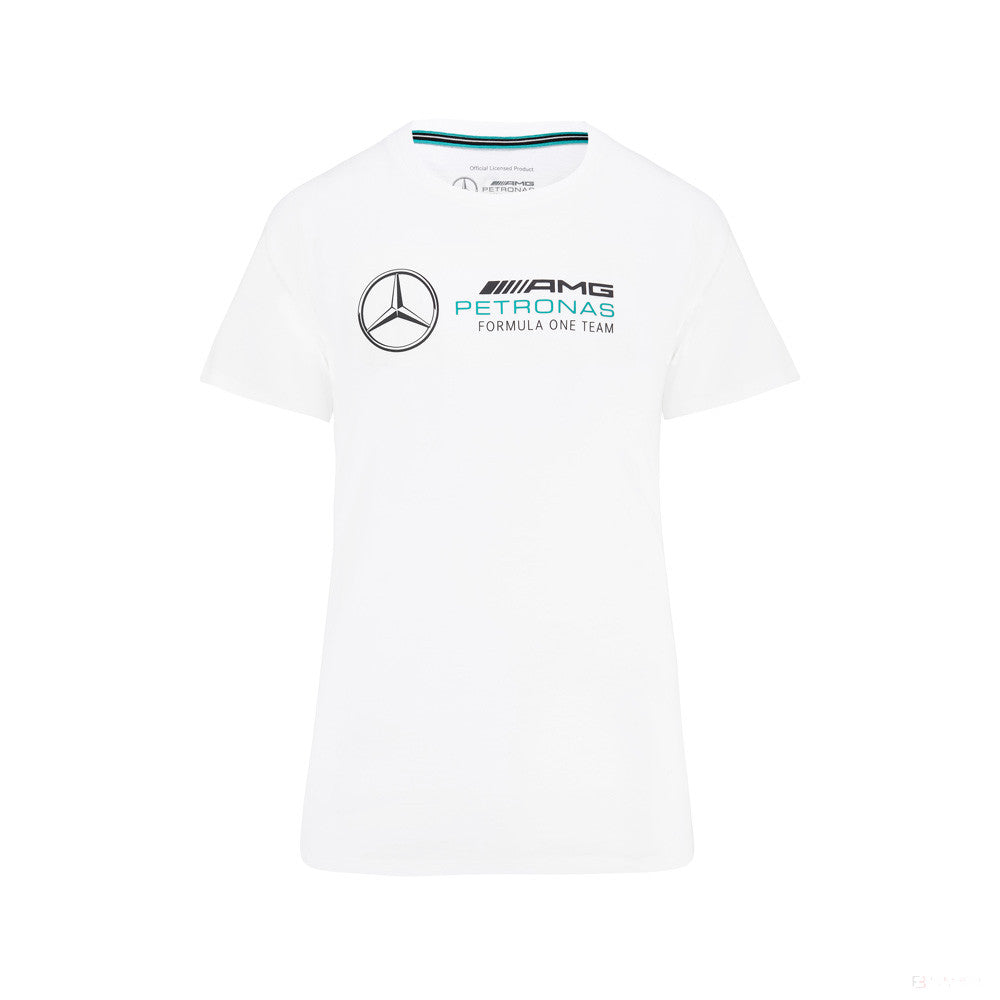 Dámské tričko Mercedes, velké logo, bílé, 2022 - FansBRANDS®