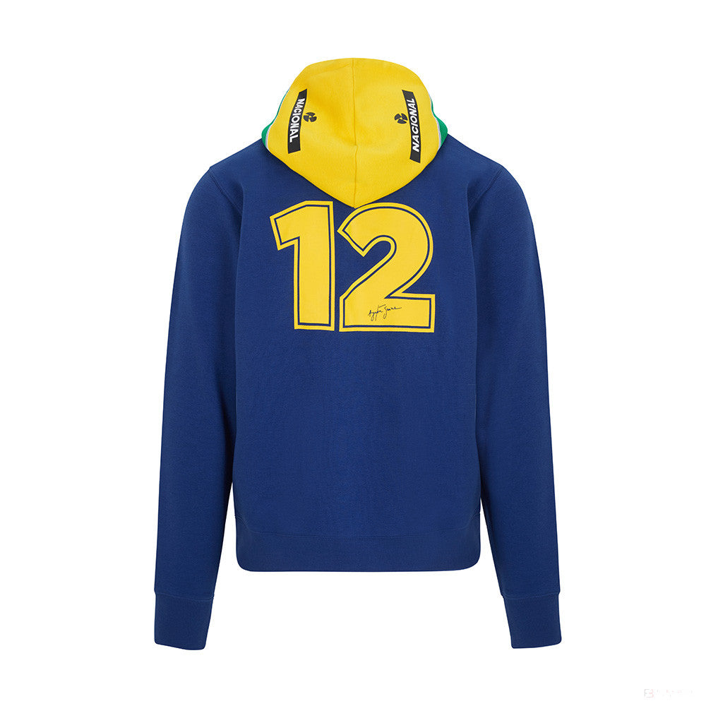 Svetr Ayrton Senna, pruhovaný pánský, modrý, 2021 - FansBRANDS®