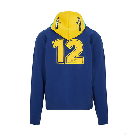 Svetr Ayrton Senna, pruhovaný pánský, modrý, 2021 - FansBRANDS®