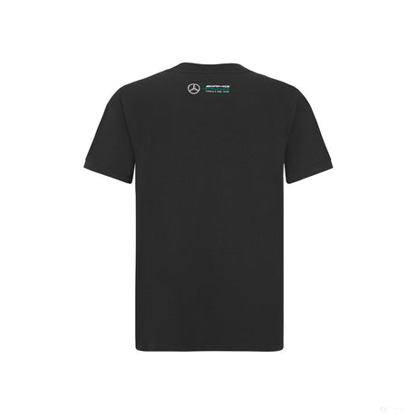 Dětské tričko Mercedes Lewis Hamilton, LEWIS #44, černé, 2022 - FansBRANDS®
