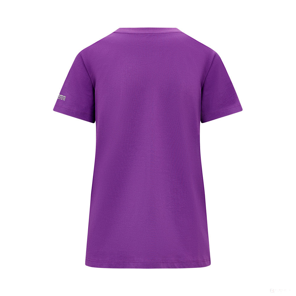 Mercedes Lewis Hamilton, Tričko s logem, Dámské, Fialové - FansBRANDS®