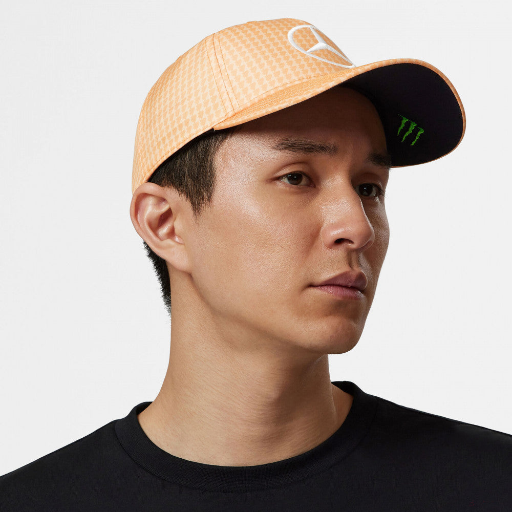 Mercedes Team Lewis Hamilton Col Driver baseballová čepice broskvová, 2023 - FansBRANDS®