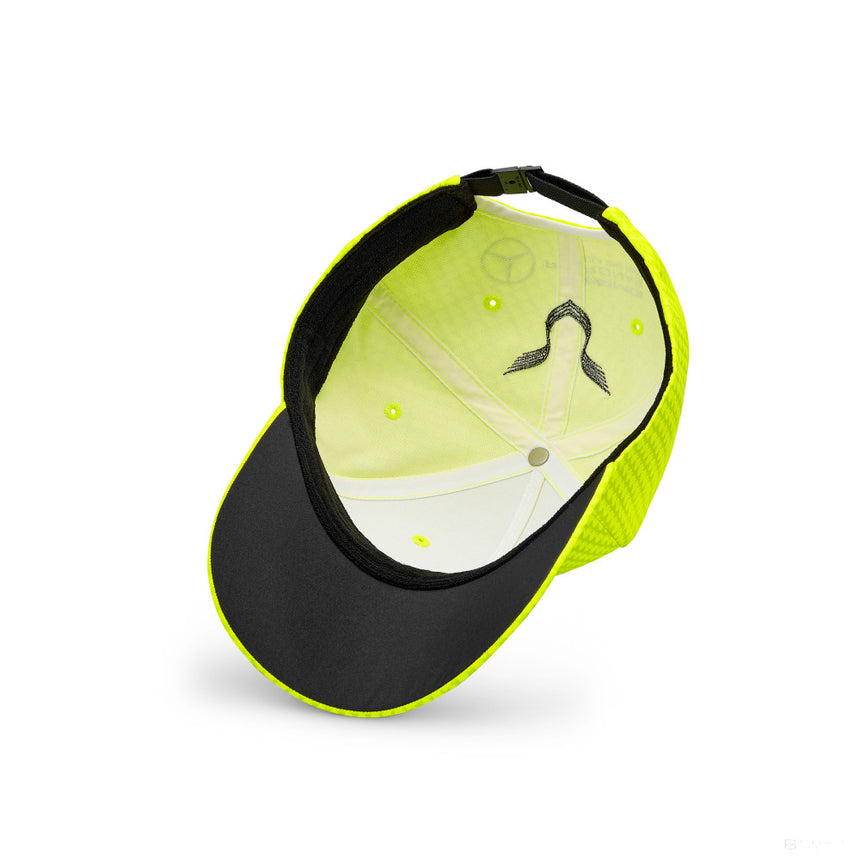 Mercedes Team Kids Lewis Hamilton Col Driver baseballová čepice Neon yellow, 2023 - FansBRANDS®