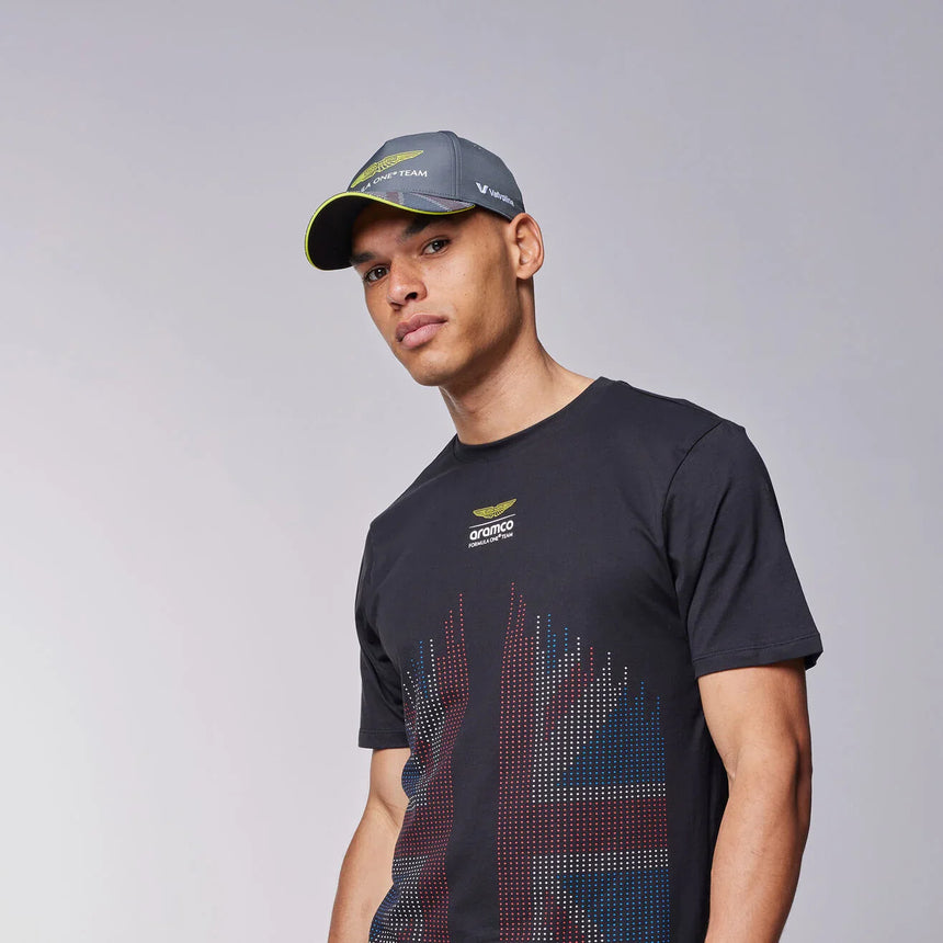 Czapka Aston Martin, zespół, Silverstone, SE, szara 🔥