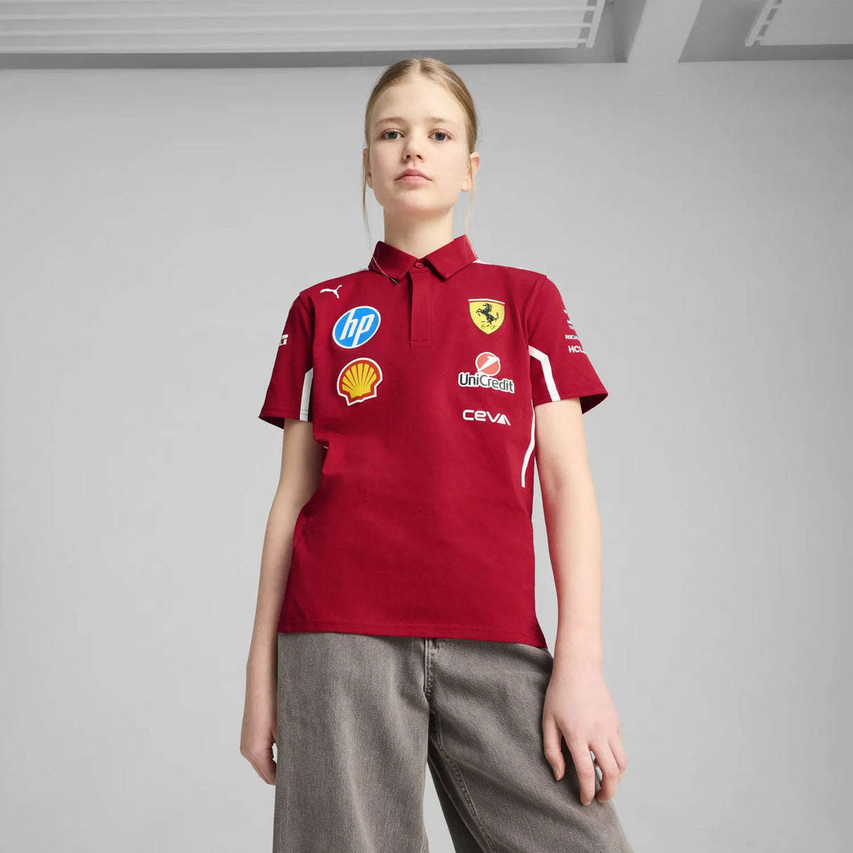Scuderia Ferrari Team-Poloshirt – Kinder 🔥