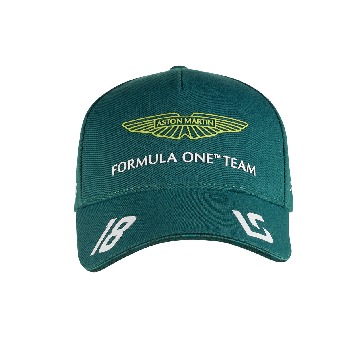 Offizielle Lance Stroll Aston Martin Aramco Cognizant F1-Kappe – Grün, Kinder, 2023