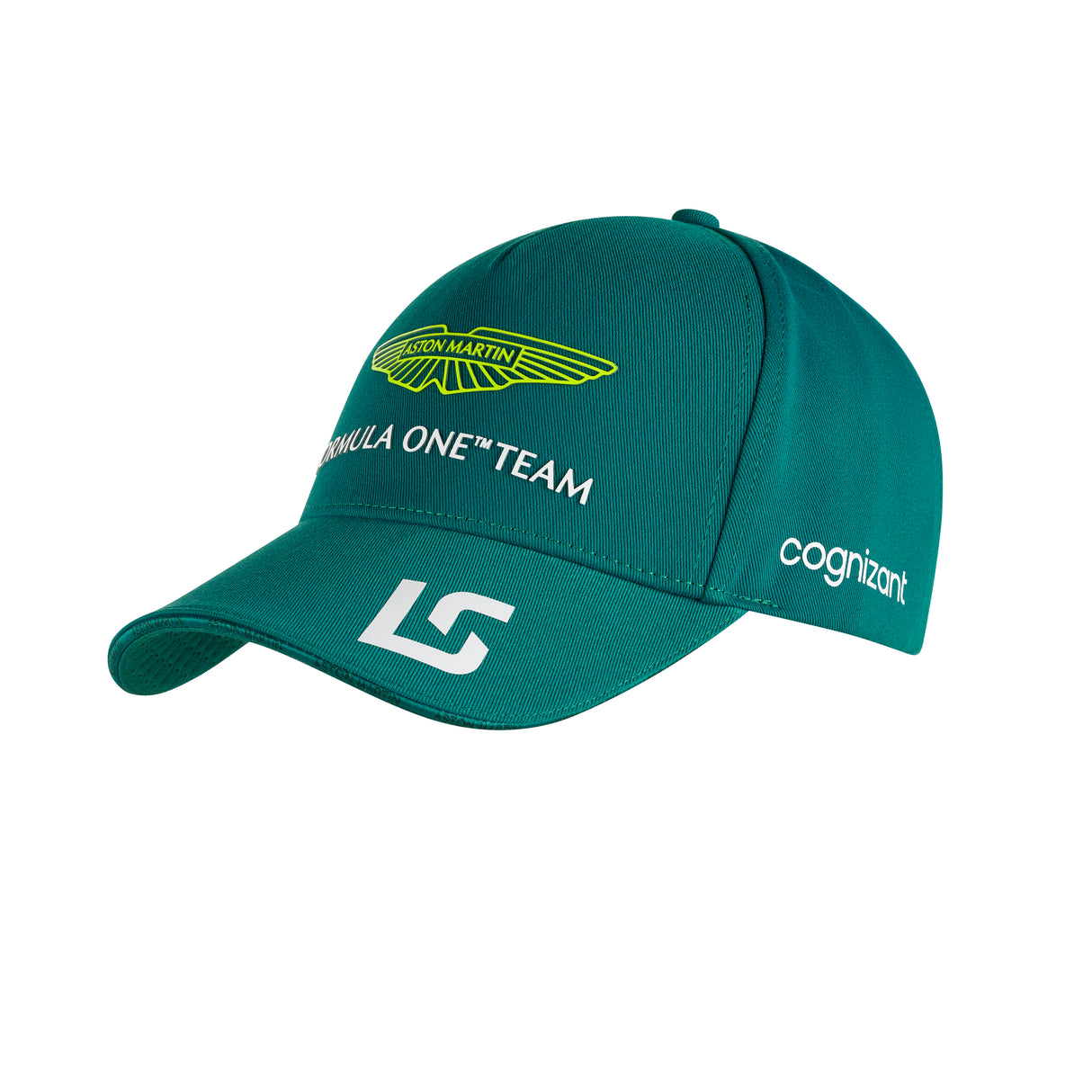 Offizielle Lance Stroll Aston Martin Aramco Cognizant F1-Kappe – Grün, Kinder, 2023
