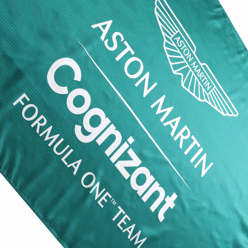 Vlajka tribuny týmu Aston Martin, zelená, 2022 - FansBRANDS®