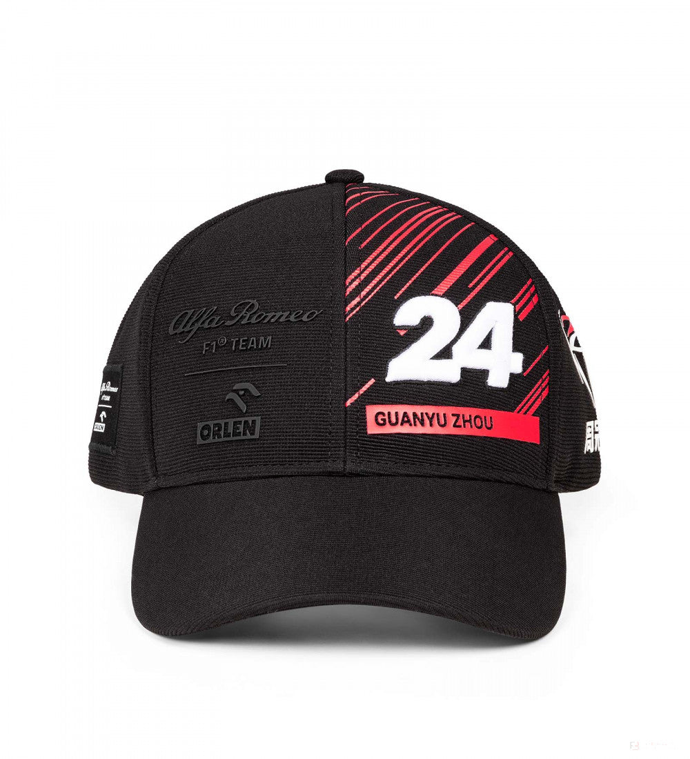 Baseballová čepice Alfa Romeo, tým Zhou Guanyu, pro dospělé, černá, 2022 - FansBRANDS®