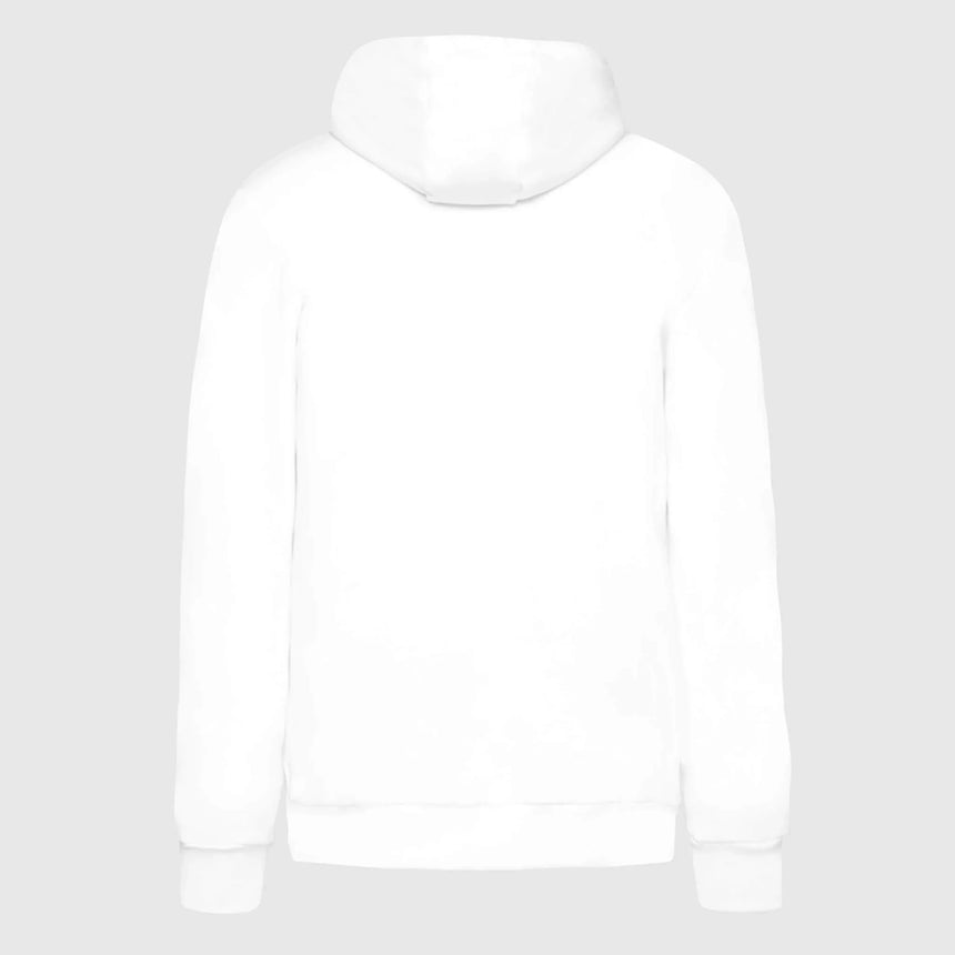 Ayrton Senna bluza z kapturem w paski, biała