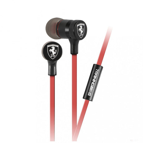 Kabelová sluchátka Ferrari, červená, 2019 - FansBRANDS®