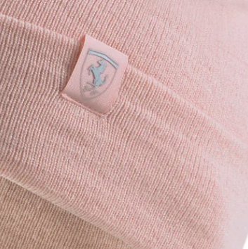 Czapka zimowa Ferrari SPTWR Style Classic z mankietami, różowy kwarc 2022