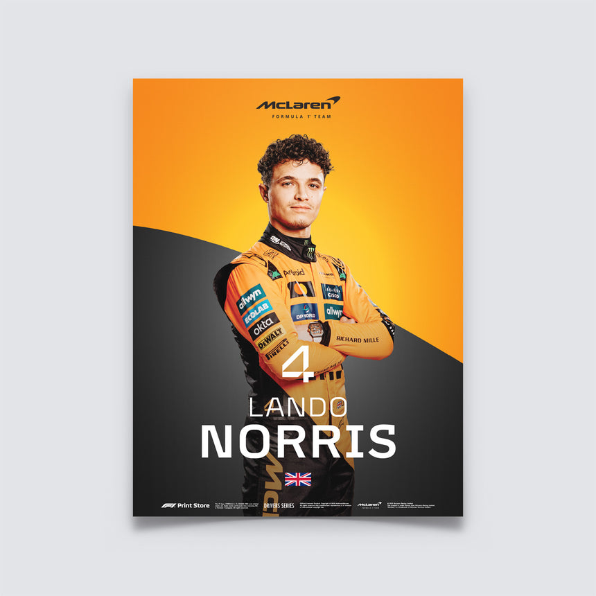 F1 Print – Plakat Lando Norrisa (rozmiar A3)