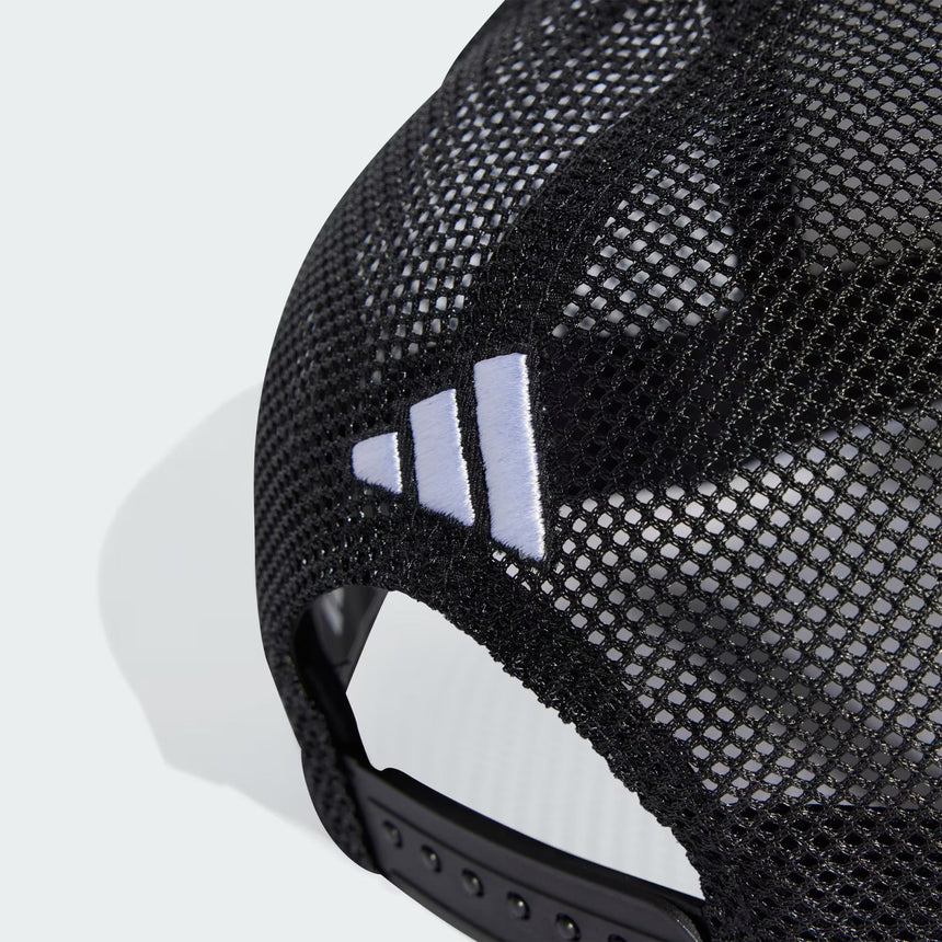 Czapka Mercedes, trucker, długie logo, biała 🔥