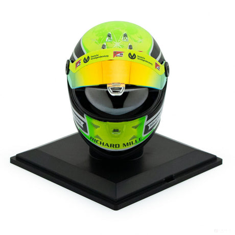 Mini přilba Mick Schumacher v měřítku 1:4, zelená, 2020 - FansBRANDS®