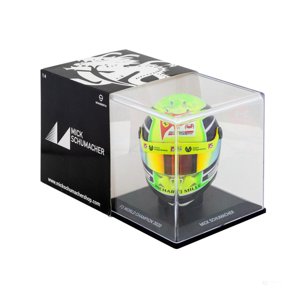Mini přilba Mick Schumacher v měřítku 1:4, zelená, 2020 - FansBRANDS®