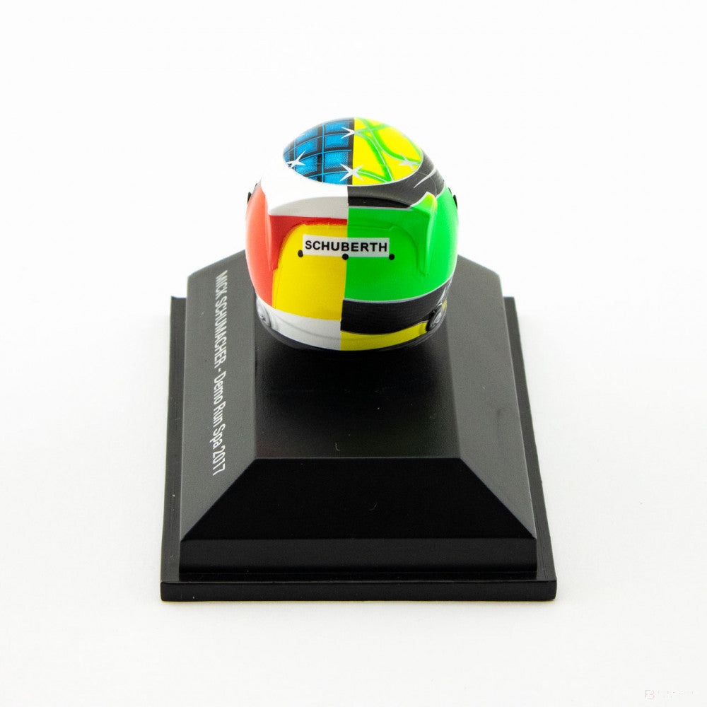 Mini přilba Mick Schumacher, měřítko 1:8, vícebarevná, 2017 - FansBRANDS®