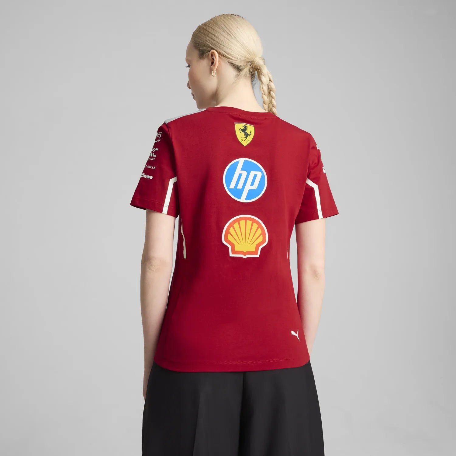 Scuderia Ferrari Team-T-Shirt mit Rundhalsausschnitt – Damen 🔥