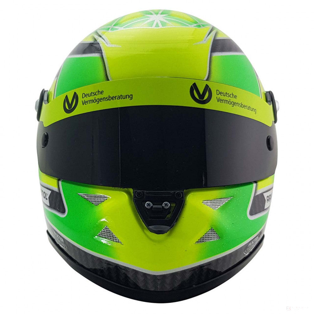Mini přilba Mick Schumacher, měřítko 1:2, zelená, 2018 - FansBRANDS®